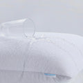 ProtectMySleep Cotton Terry Pillow Protector 2Pack Hypoallergenic Standard Queen