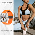 GOLDTOLUCK Samsung Galaxy Watch 7 Ultra 47mm Silicone Sport Band Cream Size 47mm