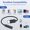 to 3.5mm Headphone Adapter 3 Pack — DAC Audio Dongle for iPhone 16/15, Samsung G