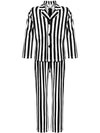 Haysandy Kids Halloween Black White Striped Suit Costume Size Large