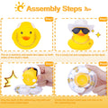 MuMyer Yellow Duck Dashboard Decoration Rubber Car Ornament Small N21