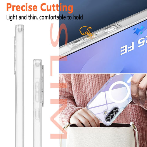 Samsung Galaxy S25 Fe Case With Screen Protector 2X, Magsafe,Phone Case Slim Har