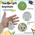 4pc Inspirational Crochet Potato Keychain Set Green with Organza Bag 2.36"