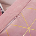 Pack of 2 Throw Pillow Covers Cases - Square Cushion Covers 18"x18" - Pink/gold