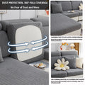 Disayu Sofa Couch Cover Stretch Washable Slipcover Beige Large Double Seat