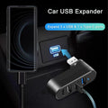 4-Port USB 3.0 Hub [90°/180° Degree Rotatable], USB Splitter with PD-in 5W USB C