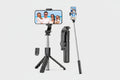 4-in-1 Portable Selfie Stick Tripod with Remote, 360° Rotating Phone Holder for iPhone & Android