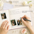 &And Per Se Purple Wedding Guest Book Hardcover Memory Keepsake Album