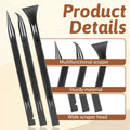 Prasacco 12 Pcs Plastic Scraper Tool Multi-Purpose Pen-Shaped Black