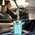 CUPLOOV Pregnant Blue Tumbler 20oz Insulated Cup with Lid & Straw