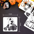 Vloso 16 Pcs Fall Stencils 5x5 Inch Reusable Thanksgiving DIY Crafts