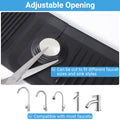 AIZOE Silicone Sink Splash Guard Faucet Mat 23.6in Black Kitchen Bathroom