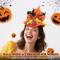 HyperFun Halloween Witch Hat Headband Orange Cartoon Womens Accessory