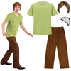 Apragaz Mens Halloween Costume Retro Mystery Solver Green Brown Size L