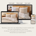 DAPU 100% Linen Duvet Cover Set 3PCs, Pure Natural French Flax Linen King Size