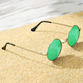 Small Round Polarized Sunglasses for Men Women Circle Retro Shades Metal Hi
