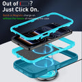 Iphone 17 Pro Heavy Duty Shockproof 3-Layer Full-Body Protection Rugged Cover [