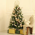 5th LILY Christmas Ball Ornaments Set Shatterproof 24 PCS Champagne Plastic