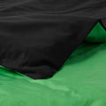 Tache Cotton Lime Green Black Reversible Comforter Set With Zipper Cover
