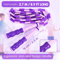 Jump Rope Kids-Soft Beaded Skipping Rope Adjustable Tangle-Free Segmented Jumpin
