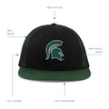 Pacific Headwear NCAA Michigan State Team Flatbill Cap Green OS