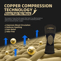 Lusenone Copper Knee Brace Compression Sleeve 2 Pack Black Size L