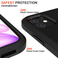 VOEAIN iPhone 11 Case 6.1" Hard PC+TPU Shockproof Black