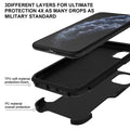 VOEAIN iPhone 11 Case 6.1" Hard PC+TPU Shockproof Black