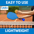 aletka 2-Pack Pickleball Ball Retriever Paddle Suction Cup Blue Pink