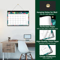Lbylyhxc 2026-2027 18-Month Desk Calendar 17x12 Flowers Jan 2026-Jun 2027