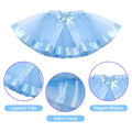 K-Acc Birthday Girl Outfit T-Shirt Blue Ears Tutu Dress Satin Sash Size 8