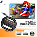 KUNSLUCK 2 Pack Steering Wheels for Nintendo Switch 2 Joy-Con Black