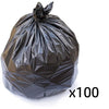 60gal 38x58 Low Density .5-.7mil Large Black Garbage Bags, 100pack