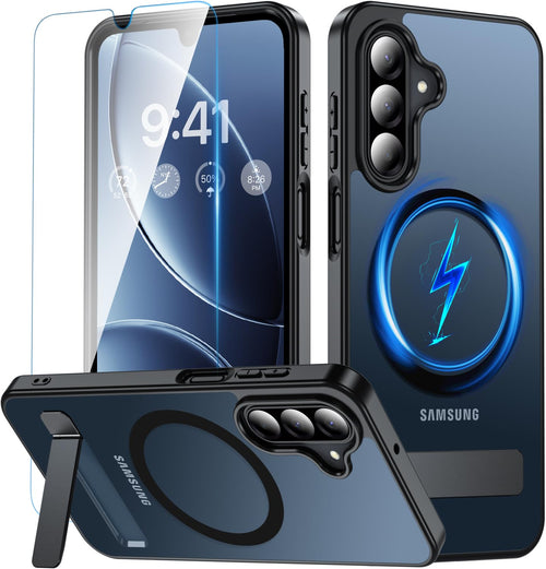 for Samsung Galaxy A17 5G Case with Stand, Magnetic Shockproof Phone Case Fit fo