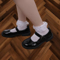 Rthjsfj Girls Cotton Lace Dress Socks White 1 Pack Size 4-6 Years