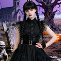 Ccfurwo Braided Black Wig Gothic Costume Women Cute Soft Black CC050BK