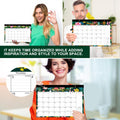 Lbylyhxc 2026-2027 18-Month Desk Calendar 17x12 Flowers Jan 2026-Jun 2027