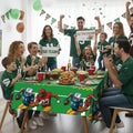 Bambluby Football Party Tablecloth 3 Pack 108x54in Comic Style Disposable