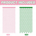 JJWYLTKB 2 Pack Pink Green Fringe Curtain 3x7ft Birthday Party Decor