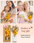 JMHACHY Preserved Sunflower Gift for Mom Birthday Yellow Natural Fibers