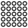 leechio 25 PCS Automotive Oil Drain Plug Gasket M14 Rubber Seal Black