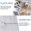 Stuffed Animal Storage, Plus Size Over The Door Organizer Storage Pocket (White)