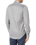 Van Heusen Mens Fitted Lux Sateen Solid Dress Shirt, Size Large