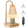 Candle Warmer Lamp with Dimmer, Adjustable Height with 2 Bulbs, (Amber)