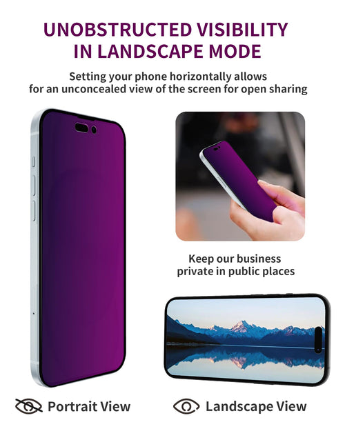 17 Privacy Screen Protector 2 Pack — Anti-Spy Tempered Glass 6.3", Full Coverage