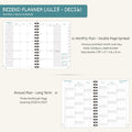 BEZEND 2026 Weekly Monthly Planner 8.5x11 Lavender PU Leather Softcover