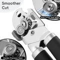 UHIYEE Manual Can Opener Heavy Duty Sharp Blade Soft Handle Black
