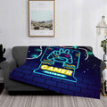 Textattr20 Flannel Gaming Throw Blanket Soft Fleece 50x60 Inches Mt-01