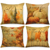 Benjia 20x20 Throw Pillow Covers Set of 4 Watercolor Forest Pumpkin Autumn