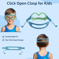 Graynoma Swim Goggles 2 Packs with Earplugs UV Protection Green Pink Size 10-18